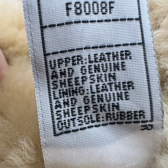 *UGG Tall Wedge Boots Tan Suede Sherpa Womens 8 - Picture 12 of 13